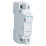 Porte - fusible hager 32a 1p + n 10. 3x38 1 module l50600