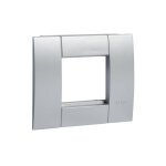 Support d'appareillage 45x45 simple alu pour goulottes alu hager gt451alu