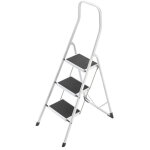 Hailo - marche pied 3 marches design pliable en acier safety