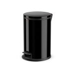 Hailo - poubelle de cuisine design � p�dale 12l pure m coloris - noir