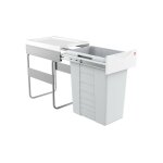 Poubelle de cuisine encastrable 40l hailo easy cargo