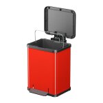 Hailo - poubelle de cuisine  pdale 20l ko uno plus m coloris - rouge