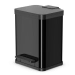 Hailo - poubelle à pédale 0619 - 260 Öko uno plus m 17l noir Hailo - poubelle à pédale 0619 - 260 Öko uno plus m 17l noir