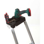 Hailo ? tablette porte - outils pour escabeaux selekta et mixalu ? charge max 10 kg ? dimensions 7x25x17 ...