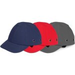 Half face casque baseball style hard hat vent cool protection bump cap s�curit� workwear - rouge