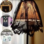 Halloween dentelle halloween dcorations abat - jour coque halloween dcor noir toile d araigne halloween ...