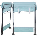 Haloyo - table � langer pliante baby changing table avec panier de rangement pour nouveaux - n�s chambre ...