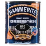 Hammerite - laqu� metallique lisse brillant noir 0. 750l 5093791