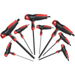 Jeu de 8 cl�s m�les emmanch�es en 't' 6 pans sph�riques hanger 250191