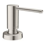 Hansgrohe - accessoires - distributeur de savon liquide mural a51, 500 ml, inox 40448800 Hansgrohe - accessoires - distributeur de savon liquide mural a51, 500 ml, inox 40448800