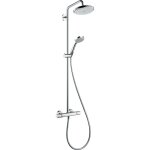 Hansgrohe - croma colonne de douche 220 1jet ecosmart avec mitigeur thermostatique chrom�