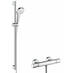 Hansgrohe - croma select s ensemble de douche avec mitigeur thermostatique, douchette et barre de douche ...