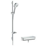 Hansgrohe - ensemble douche raindance select e 120 3 jets + mitigeur thermostatique ecostat select + ...