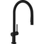 Hansgrohe - m54 - mitigeur d'�vier talis avec douchette extractible, sbox, noir mat 72801670