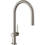 Hansgrohe - m54 - mitigeur d'�vier talis avec douchette extractible, sbox, simili inox 72801800