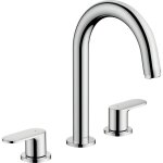 Hansgrohe - mlangeur robinet vernis blend 3 trous chrom avec tirette et vidage synthtique