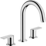Hansgrohe - m�langeur robinet vernis shape 3 trous chrom� avec tirette et vidage synth�tique