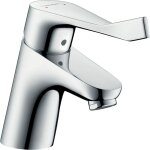 Hansgrohe mitigeur lavabo focus 70 care avec poigne extra longue, avec tirette et vidage chrom