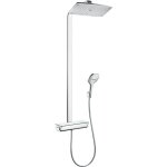 Hansgrohe ? colonne de douche thermostatique 27112000 ? douche de t�te 360mm ? mitigeur avec jet rainair ...