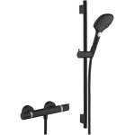 Hansgrohe - set de douche mitigeur ecostat comfort + barre unica 65 cm + douchette 3 jets raindance 120 ...