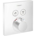 Hansgrohe shower select - robinet thermostatique encastr� avec 2 fonctions, blanc mat 15763700