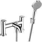 Hansgrohe - vernis blend - mitigeur sur le bord de baignoire avec accessoires, installation 2 trous, ...