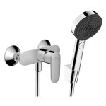 Hansgrohe vernis blend set mitigeur de douche + douchette  main xxl 105mm 3 jets + flexible de douche ...