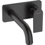 Hansgrohe - vernis shape mitigeur de lavabo encastr� mural, bec 207 mm, bonde � �coulement libre noir ...
