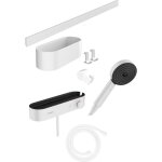 Hansgrohe - wallstoris ensemble d'accessoires de douche avec thermostatique blanc mat