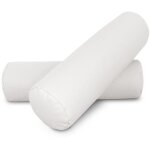 Happers - coussin cylindrique 50x15 blanc pack 2 units 50x15 blanc