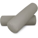 Happers - coussin cylindrique 50x15 gris clair pack 2 units 50x15 gris clair