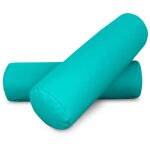 Happers - coussin cylindrique 50x15 turquoise pack 2 units 50x15 turquoise