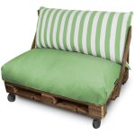 Happers - coussin pour palette toldotex vert dossier 120x45x25 (ray�) vert