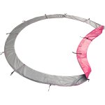 Matelas de protection rversible pour trampoline 180cm cairns - gris / rose - happy garden