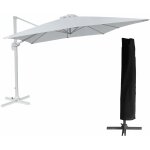 Happy garden - parasol dport molokai rectangulaire 3x4m blanc + housse