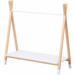 Happy garden - penderie pour enfant bois et blanche lou