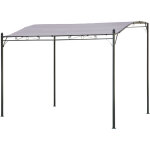 Happy garden - pergola murale 3 � 2, 5m nice taupe