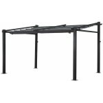 Happy garden - pergola murale 3  4m frjus grise - structure aluminium