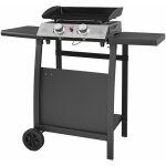 Happy garden - plancha au gaz mala - 2 brûleurs 5kw + chariot Happy garden - plancha au gaz mala - 2 brûleurs 5kw + chariot