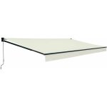 Happy garden - store banne saule 3, 95 � 3m - toile beige et structure grise