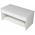 Table basse avec plateau relevable blanche hedda - happy garden