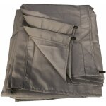 Happy garden - toile pour pergola autoportante 3  3m cassis taupe