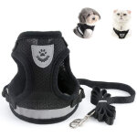 Mezheng - harnais chat pour adulte, colliers, harnais et laisses pour chats chihuahua, harnais chaton, ...