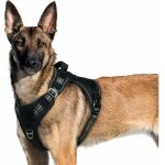 Harnais chien anti traction, harnais tactique chien r�fl�chissant r�glable avec poign�e et anneaux, gilet ...