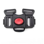 Harnais sangle plastique boucle pour poussette chaise haute 5 point harnais de s�curit� clip 33mm (noir ...