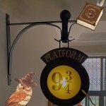 Harry potter suspension 9 3 / 4 veilleuse, m�tal tenture murale 9 veilleuse