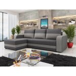 Bestmobilier - harvey - canapé d'angle réversible - convertible - avec coffre - en tissu - 4 places - ... Bestmobilier - harvey - canapé d'angle réversible - convertible - avec coffre - en tissu - 4 places - ...