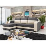 Bestmobilier - harvey - canap� d'angle r�versible - convertible - avec coffre - en tissu - 4 places - ...