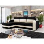 Bestmobilier - harvey - canap� d'angle r�versible - convertible - avec coffre - en tissu - 4 places - ...