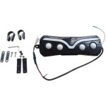 Haut - parleur audio pour moto, rsistant  l'eau, lumires colores, tanche, bluetooth, mp3, fm, prise ...